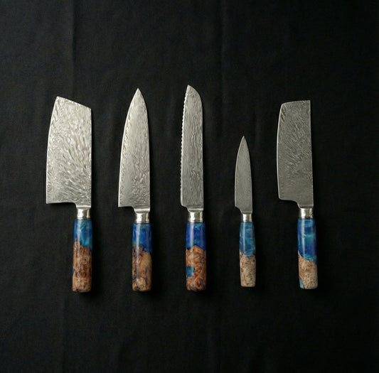 The Ocean Azure Series - Handcrafted in Japan - VG10 Professional Knives