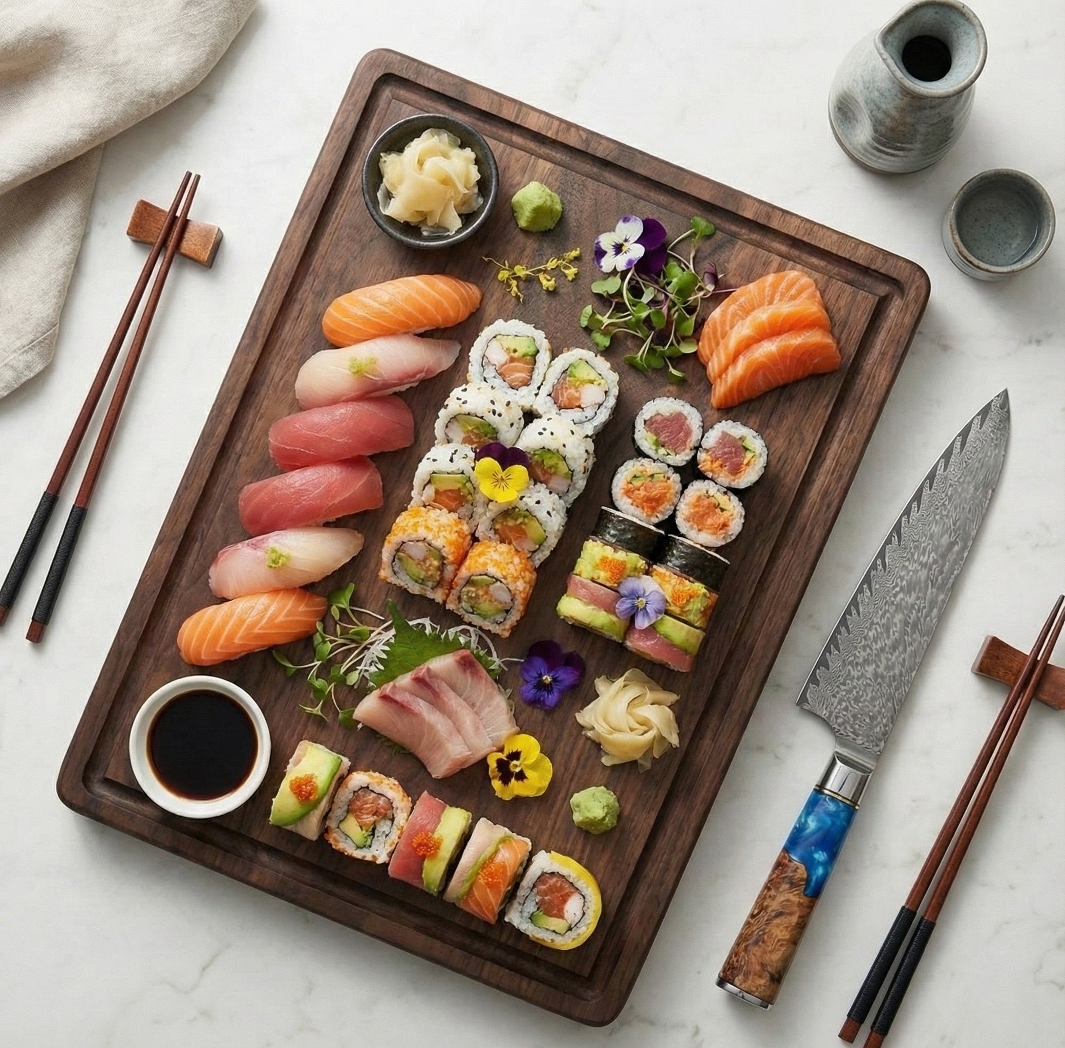 The Ocean Azure 8" Professional Chef Knife