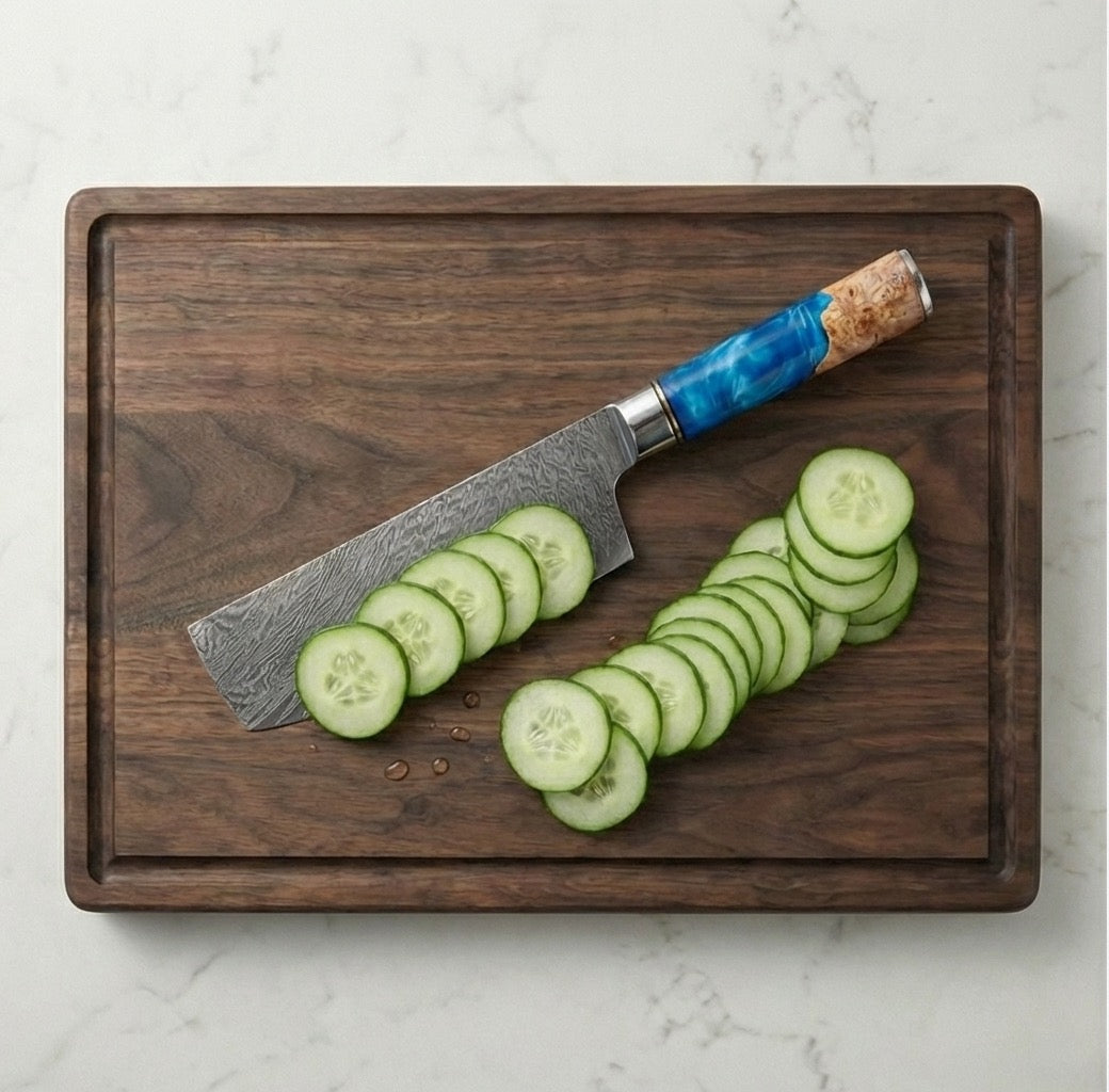 The Ocean Azure 7" Japanese Nakiri